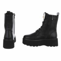 Damen Schnürstiefeletten - black