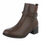 Damen High-Heel Stiefeletten - khaki