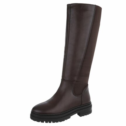 Damen High-Heel Stiefel - brown
