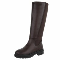 Damen High-Heel Stiefel - brown