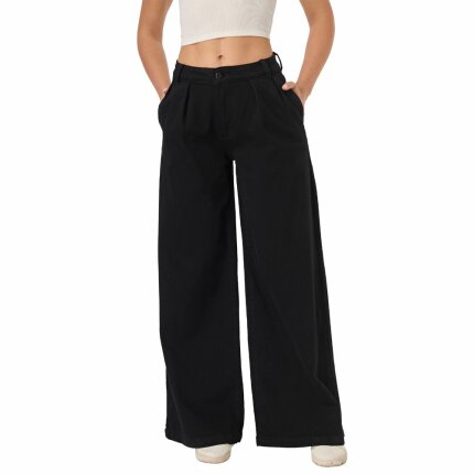 Damen Bootcut Jeans von Laulia - black