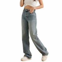 Damen High Waist Jeans von Laulia - blue