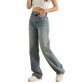 Damen High Waist Jeans von Laulia - blue