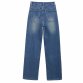Damen High Waist Jeans von Laulia - blue