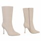 Damen High-Heel Stiefeletten - beige