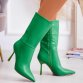 Damen High-Heel Stiefeletten - green