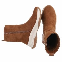 Damen High-Sneakers - camel