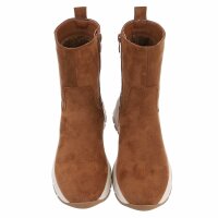 Damen High-Sneakers - camel
