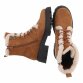 Damen Schnürstiefeletten - camel