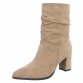 Damen High-Heel Stiefeletten - khaki