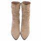 Damen High-Heel Stiefeletten - khaki