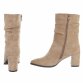 Damen High-Heel Stiefeletten - khaki