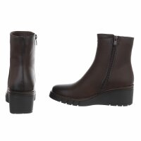 Damen Keilstiefeletten - brown