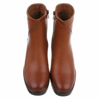 Damen Keilstiefeletten - camel