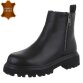 Damen Echtleder Klassische Stiefeletten - black