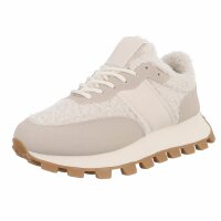 Damen Low-Sneakers - beige