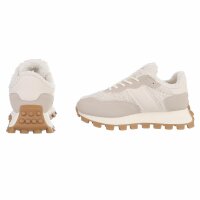 Damen Low-Sneakers - beige