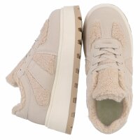 Damen Low-Sneakers - beige