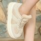 Damen Low-Sneakers - beige