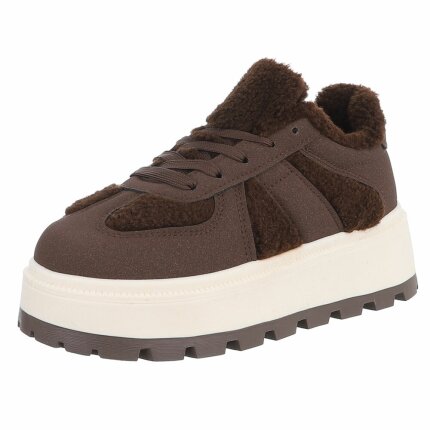 Damen Low-Sneakers - brown