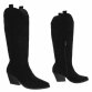 Damen Western- & Bikerboots - blacksuede