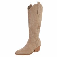 Damen Western- & Bikerboots - khakisuede