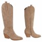 Damen Western- & Bikerboots - khakisuede
