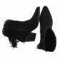 Damen Western- & Bikerboots - blacksuede