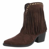 Damen Western- & Bikerboots - brownsuede