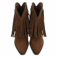 Damen Western- & Bikerboots - lbrownsuede