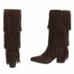 Damen Western- & Bikerboots - brownsuede