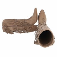 Damen Western- & Bikerboots - khakisuede