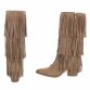 Damen Western- & Bikerboots - khakisuede