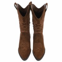 Damen Western- & Bikerboots - lbrownsuede