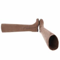 Damen Overknee-Stiefel - beige