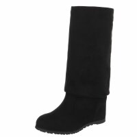 Damen Overknee-Stiefel - black