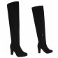 Damen Overknee-Stiefel - black