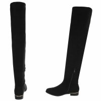 Damen Overknee-Stiefel - black