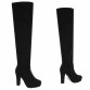 Damen Overknee-Stiefel - black