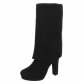 Damen Overknee-Stiefel - black