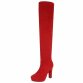 Damen Overknee-Stiefel - red