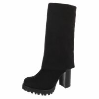 Damen Overknee-Stiefel - black
