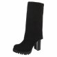 Damen Overknee-Stiefel - black
