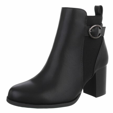 Damen High-Heel Stiefeletten - black