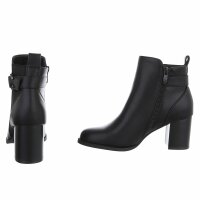 Damen High-Heel Stiefeletten - black