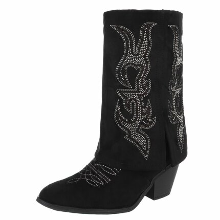 Damen Western- & Bikerboots - black