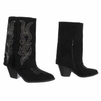 Damen Western- & Bikerboots - black