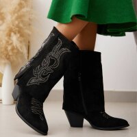 Damen Western- & Bikerboots - black