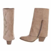 Damen Western- & Bikerboots - khaki