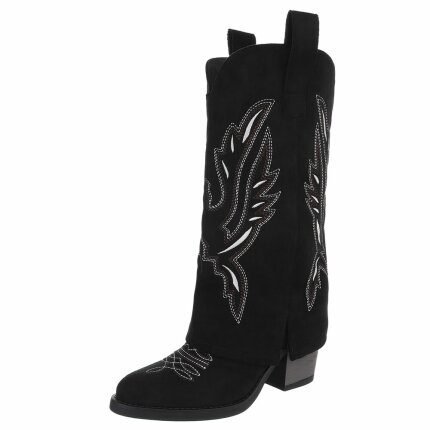 Damen Western- & Bikerboots - black